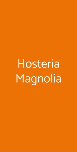 Hosteria Magnolia, Tremezzina