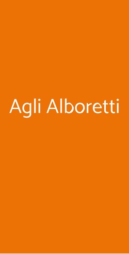 Ristorante Agli Alboretti, Sestiere Dorsoduro, Venezia
