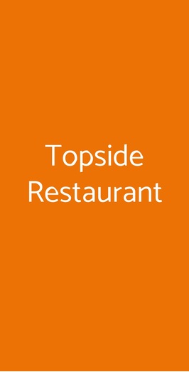 Topside Restaurant, Roma