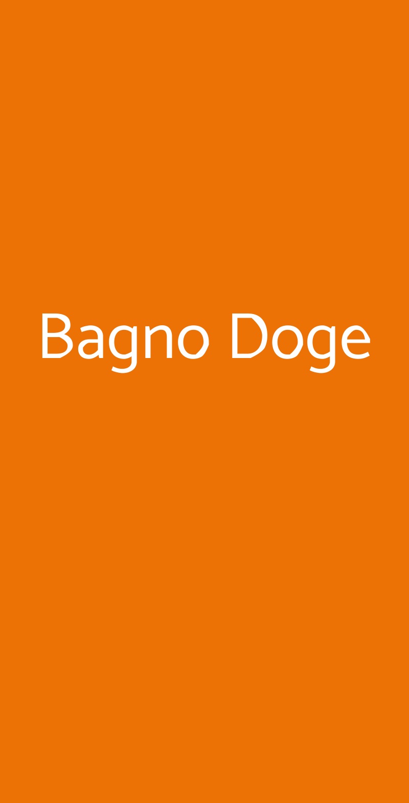 Bagno Doge Camaiore menù 1 pagina