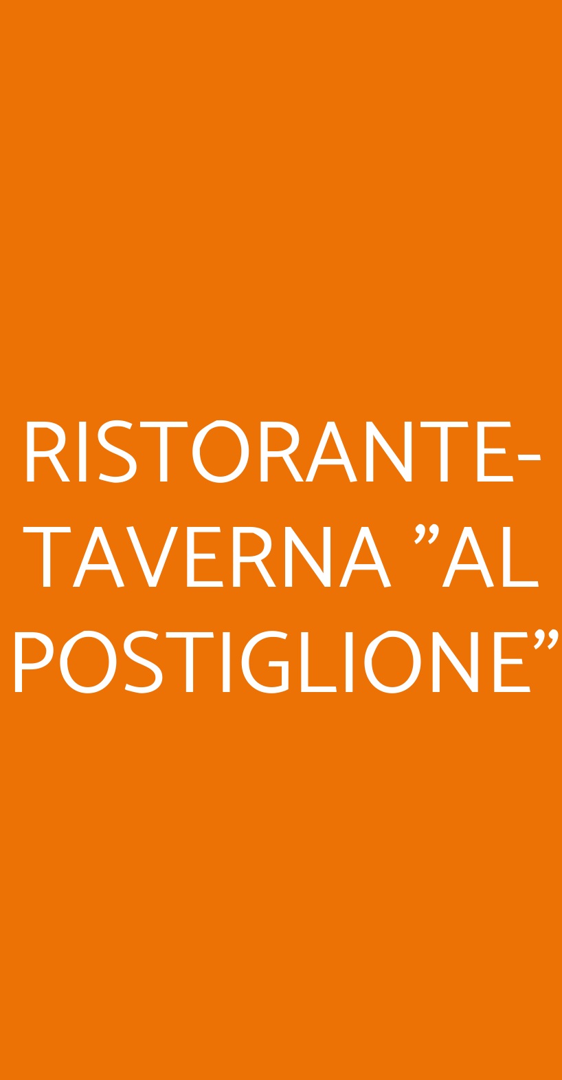 RISTORANTE-TAVERNA "AL POSTIGLIONE" Teolo menù 1 pagina