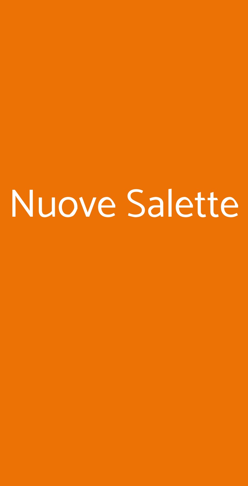 Nuove Salette Torino menù 1 pagina