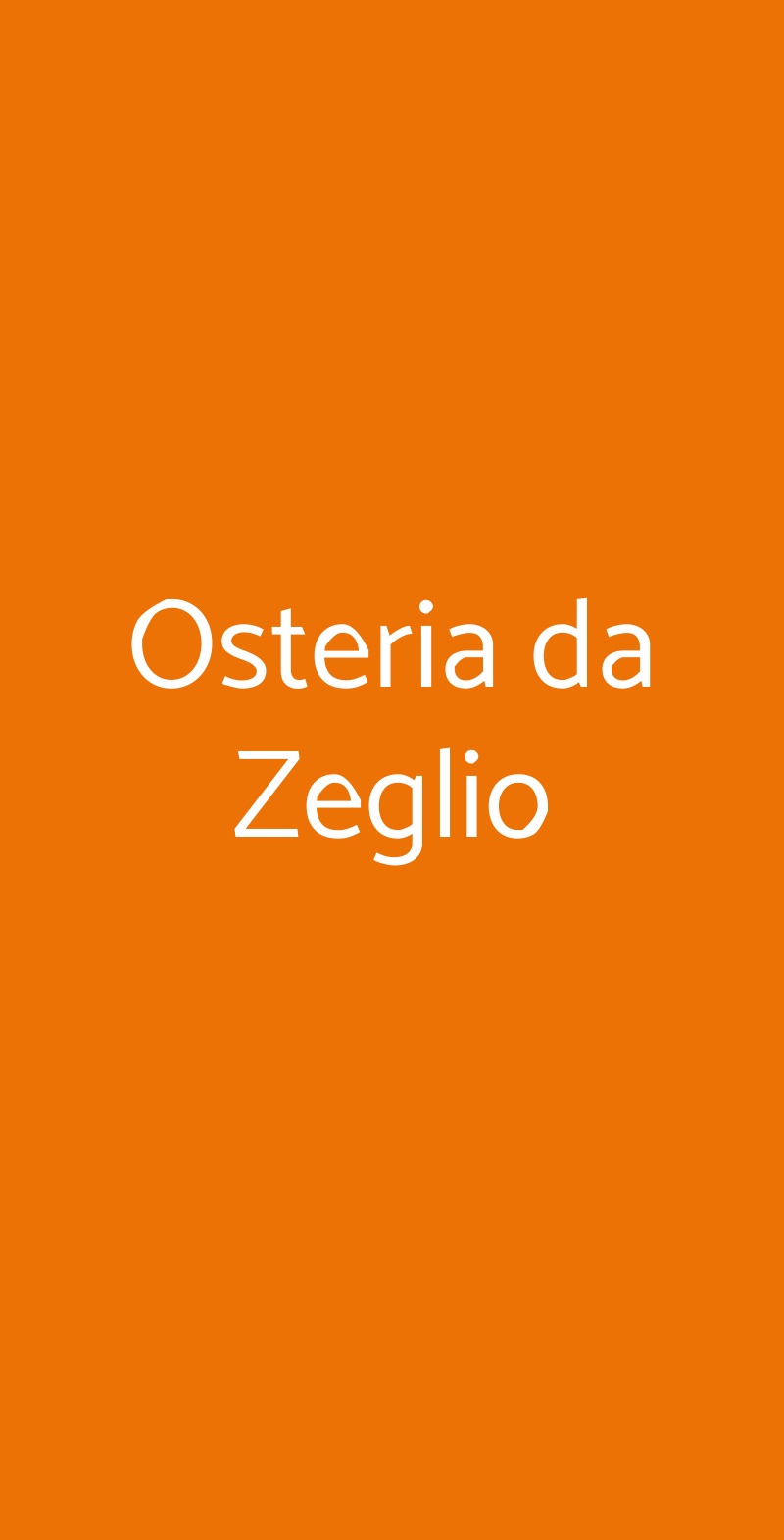 Osteria da Zeglio Russi menù 1 pagina