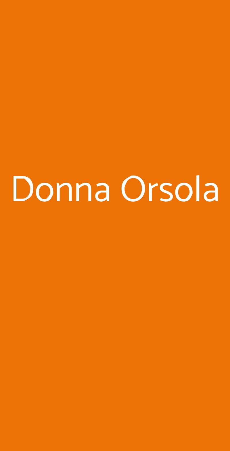 Donna Orsola Ricadi menù 1 pagina