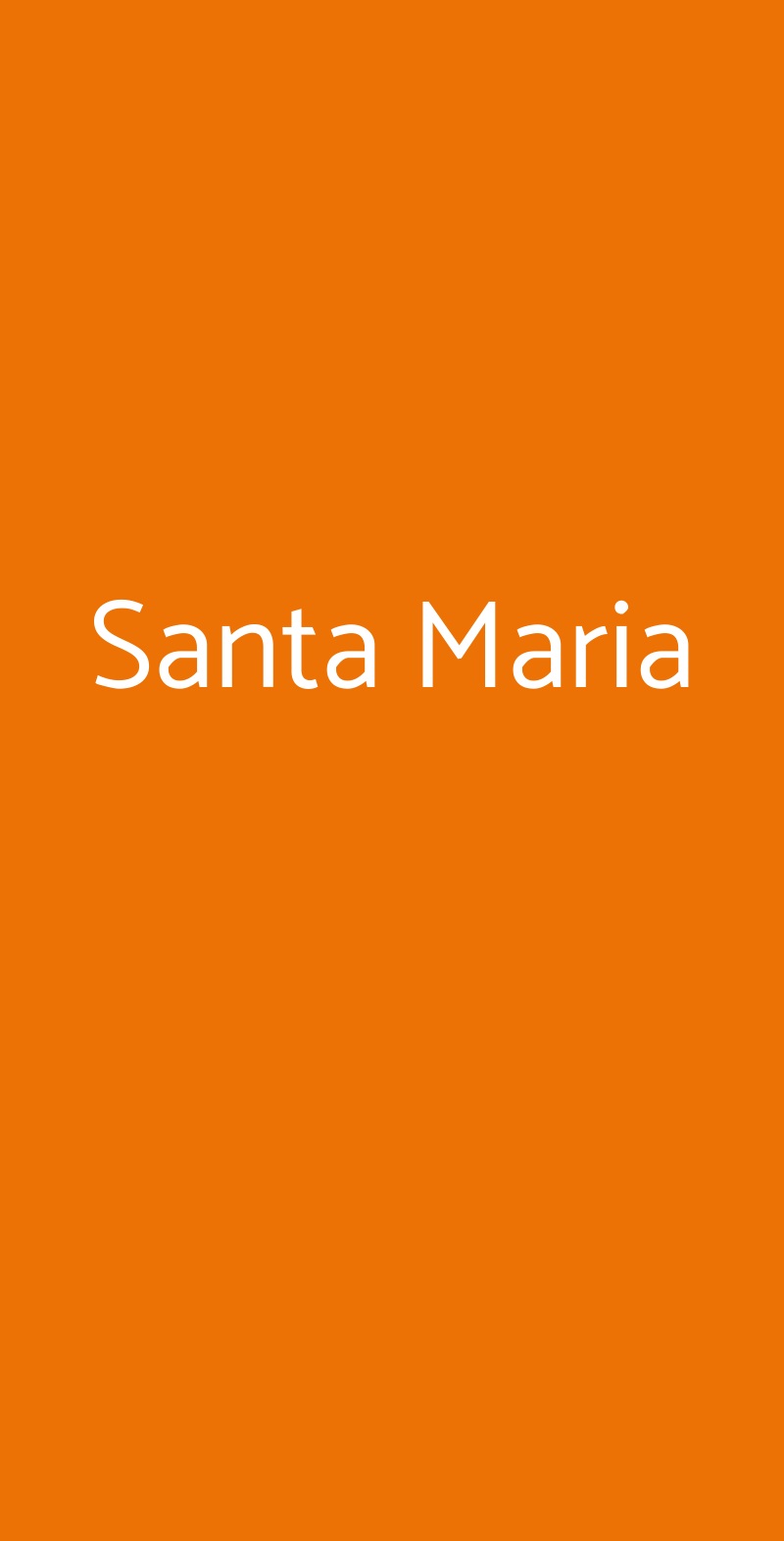Santa Maria Olbia menù 1 pagina