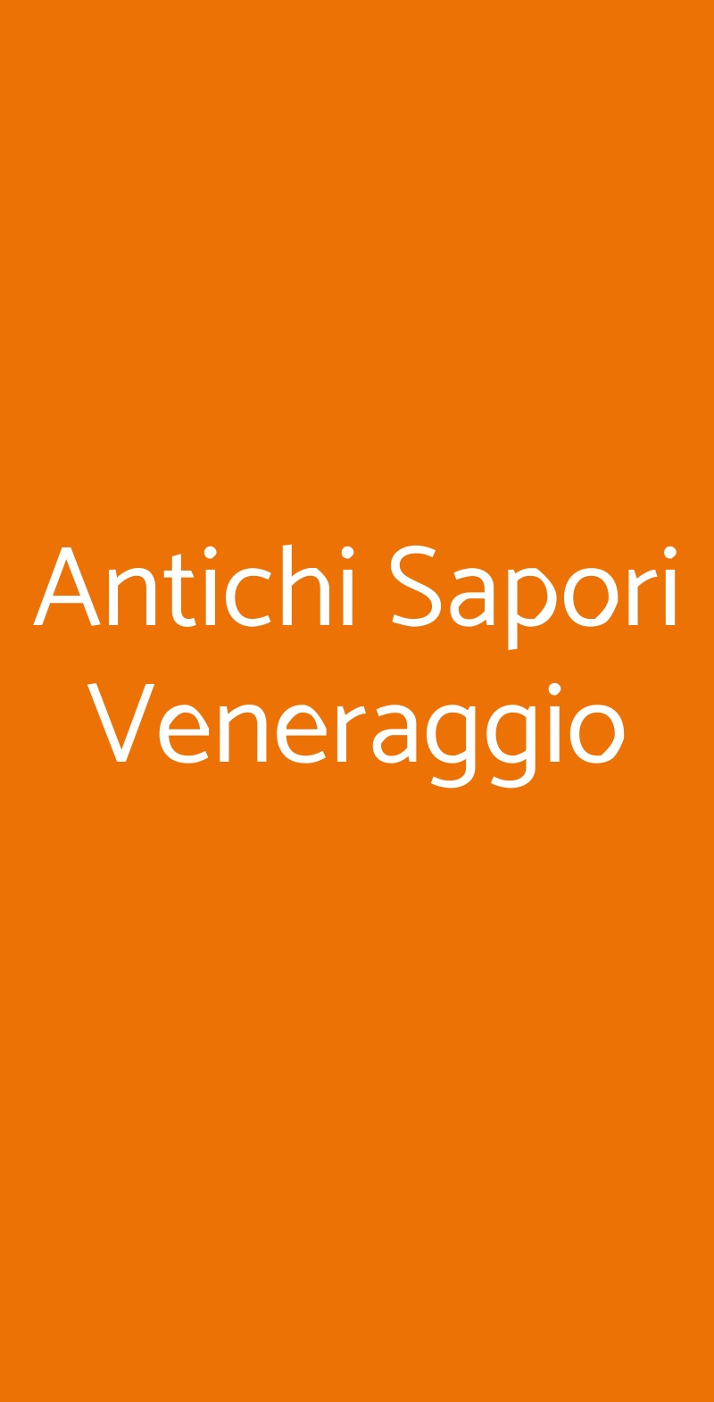 Antichi Sapori Veneraggio Calzisi menù 1 pagina