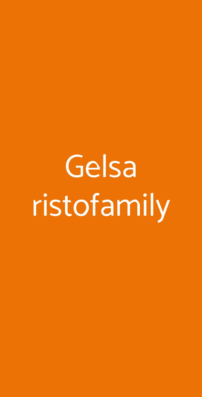 Gelsa ristofamily Fucecchio menù 1 pagina