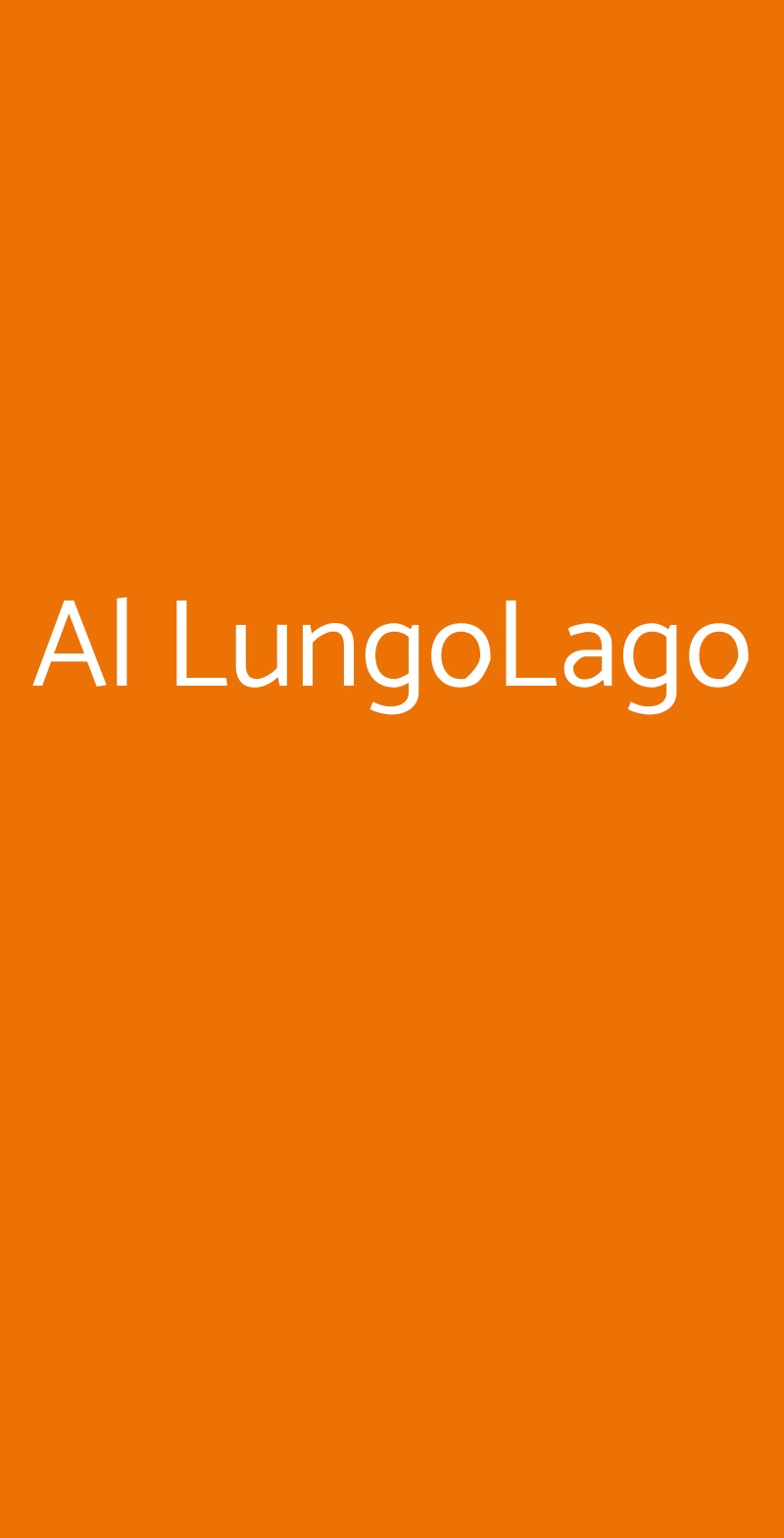 Al LungoLago Como menù 1 pagina