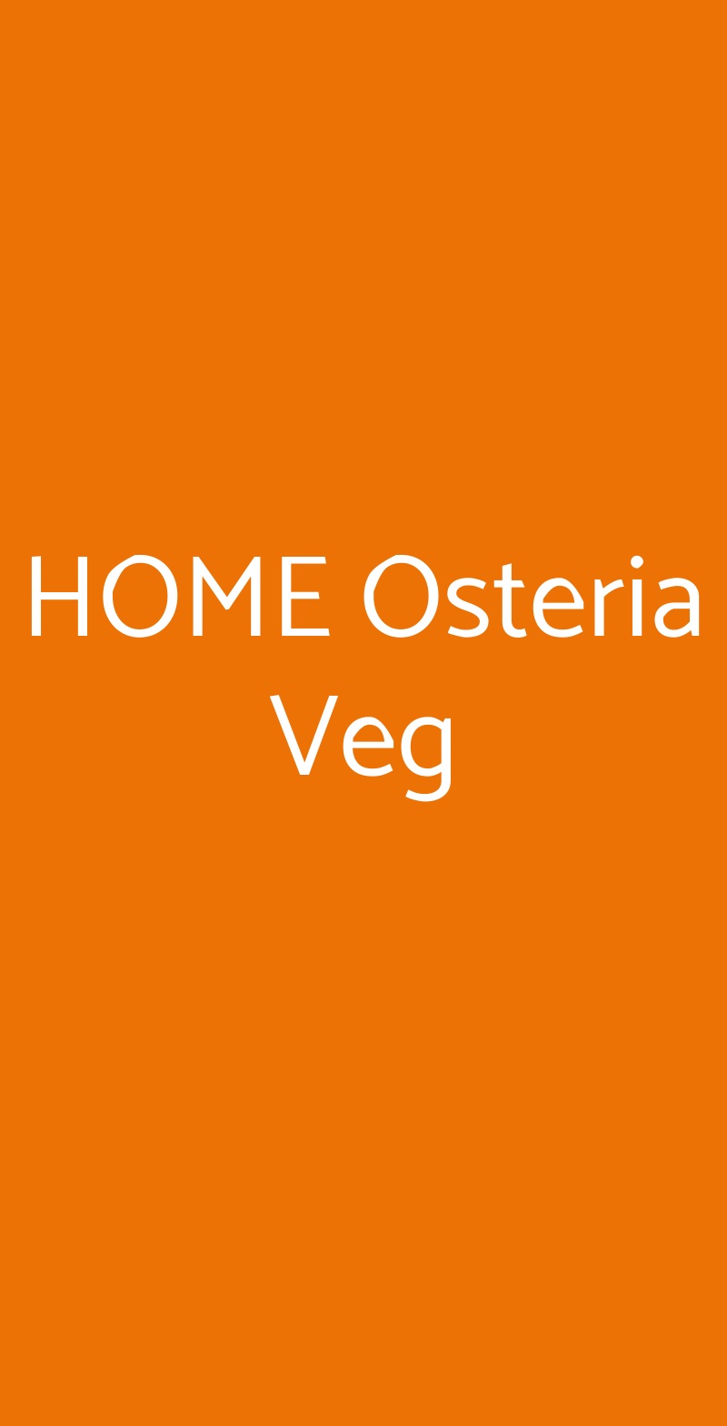 HOME Osteria Veg Torino menù 1 pagina