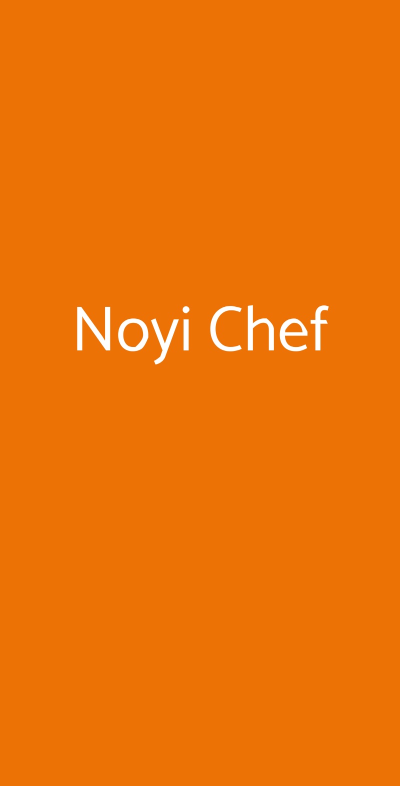 Noyi Chef Milano menù 1 pagina