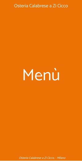 Osteria Calabrese A Zi Cicco