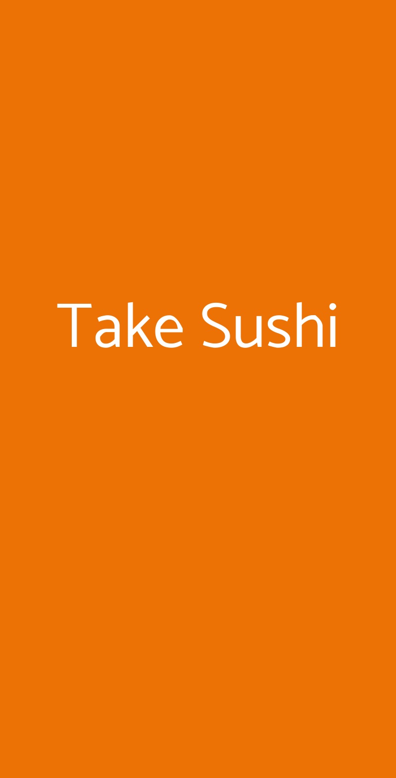 Take Sushi Brescia menù 1 pagina