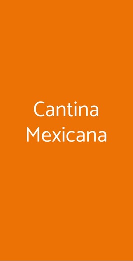 Cantina Mexicana, Siracusa
