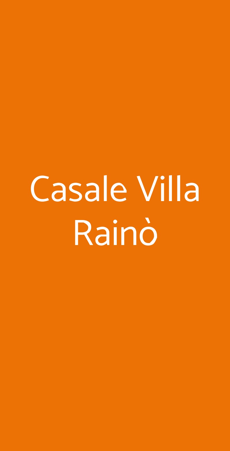 Casale Villa Rainò Gangi menù 1 pagina