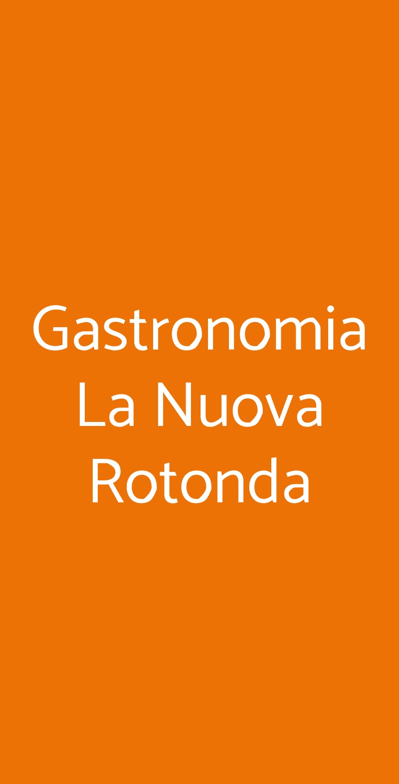 Gastronomia La Nuova Rotonda Andria menù 1 pagina