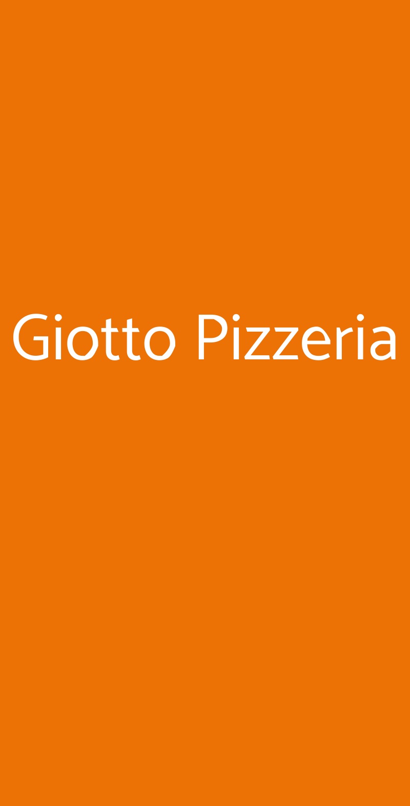 Giotto Pizzeria Bari menù 1 pagina