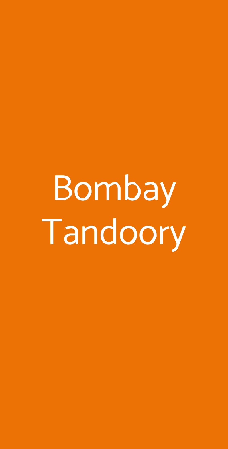Bombay Tandoory Brescia menù 1 pagina