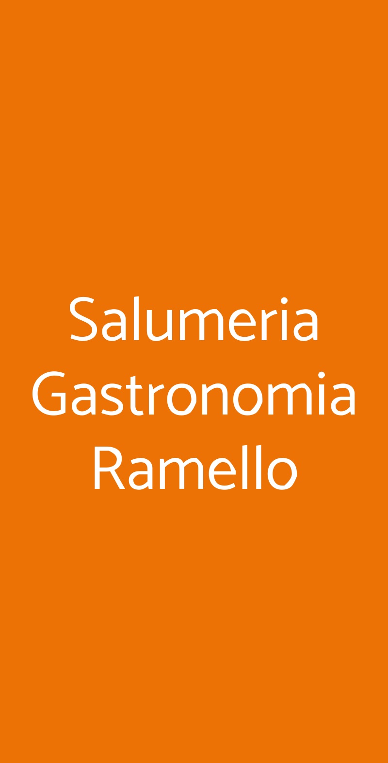 Salumeria Gastronomia Ramello Torino menù 1 pagina