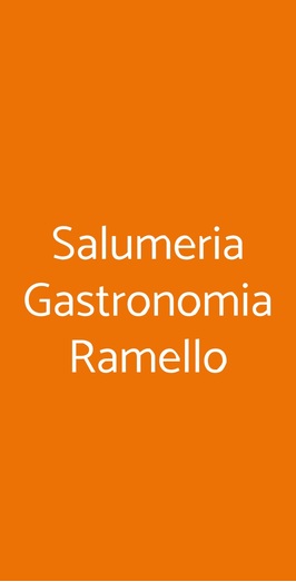 Salumeria Gastronomia Ramello, Torino