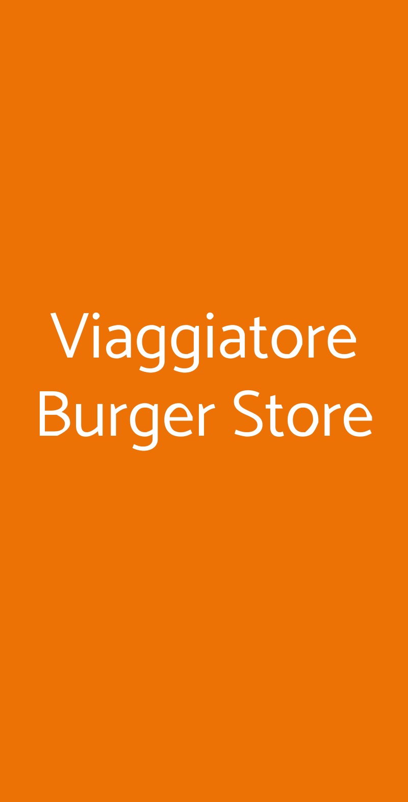 Viaggiatore Burger Store Napoli menù 1 pagina