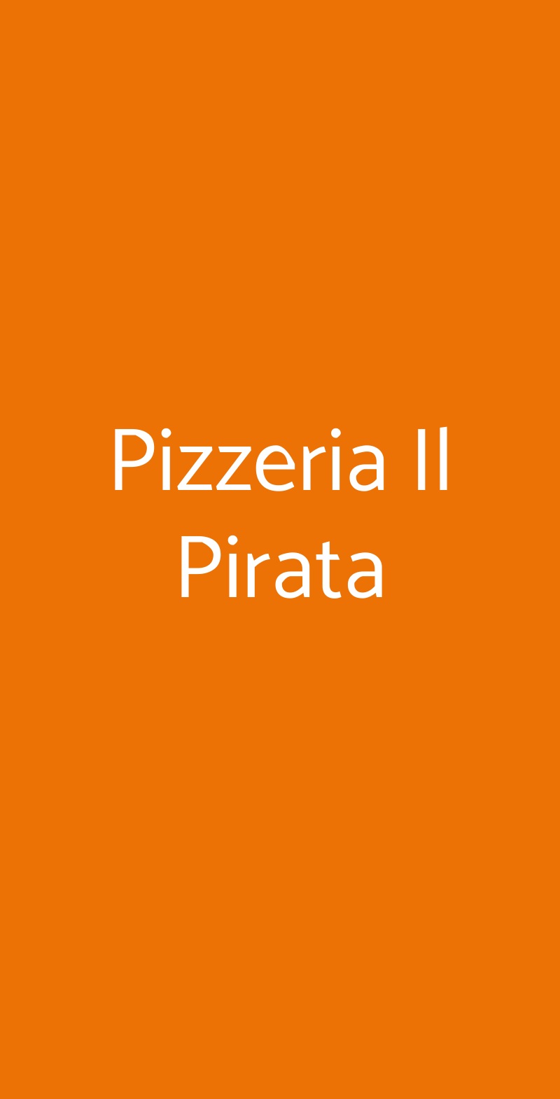 Pizzeria Il Pirata Bologna menù 1 pagina