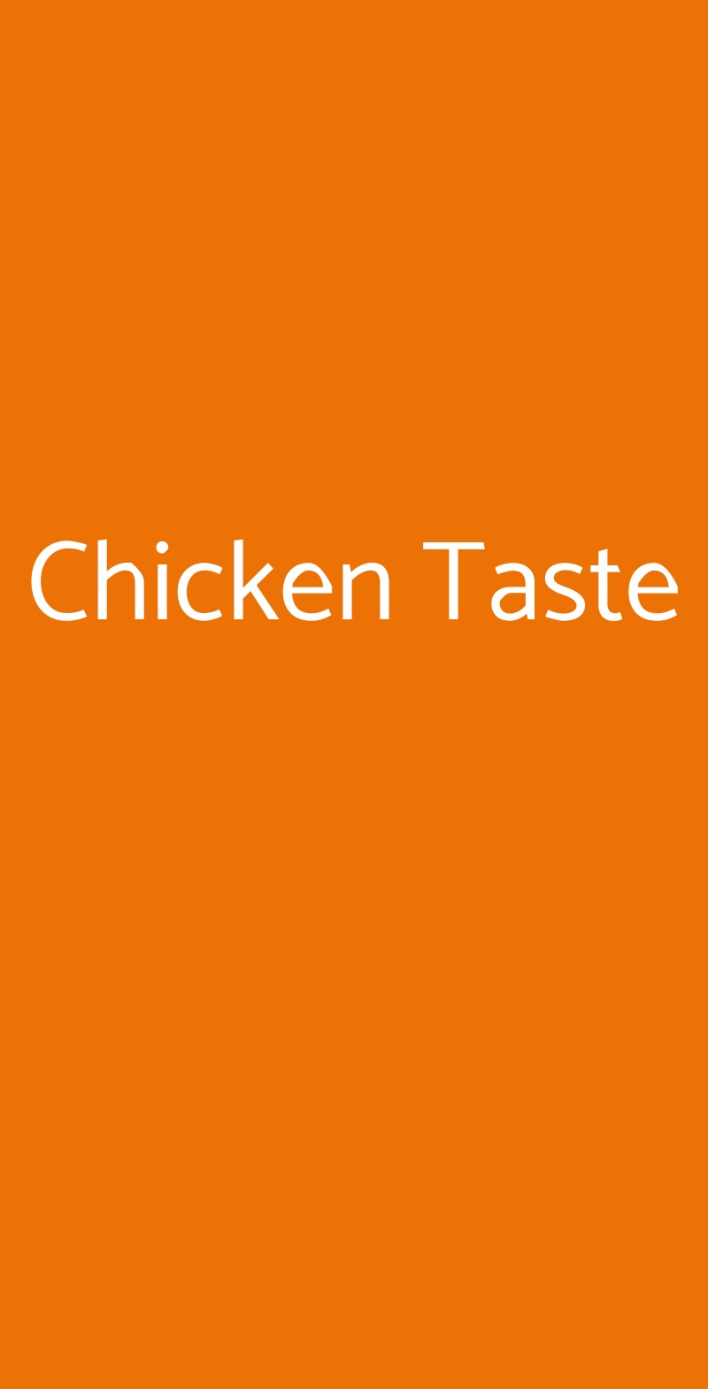 Chicken Taste Prato menù 1 pagina