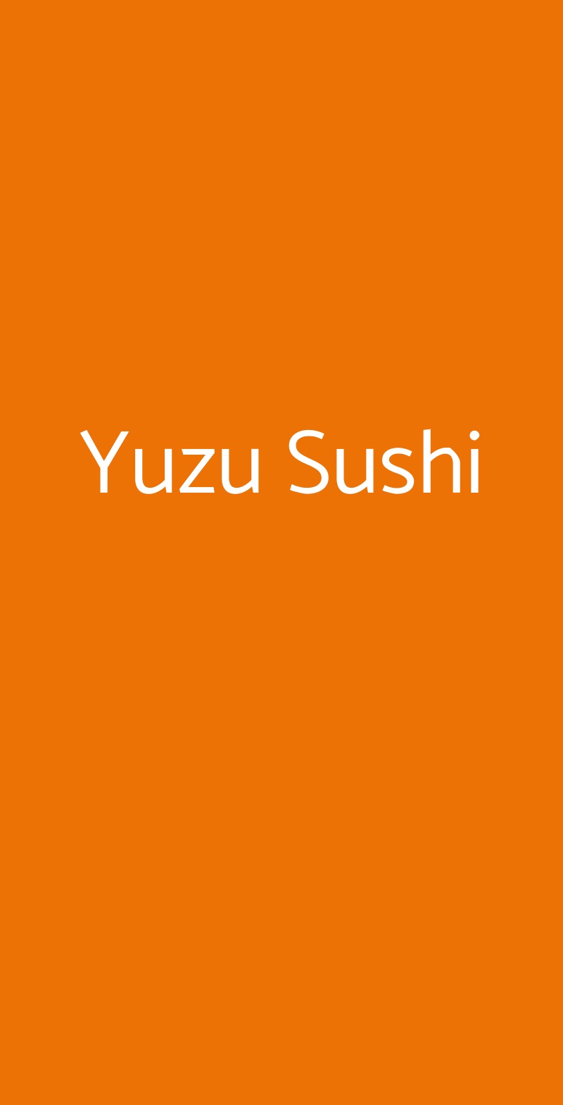 Yuzu Sushi Bari menù 1 pagina