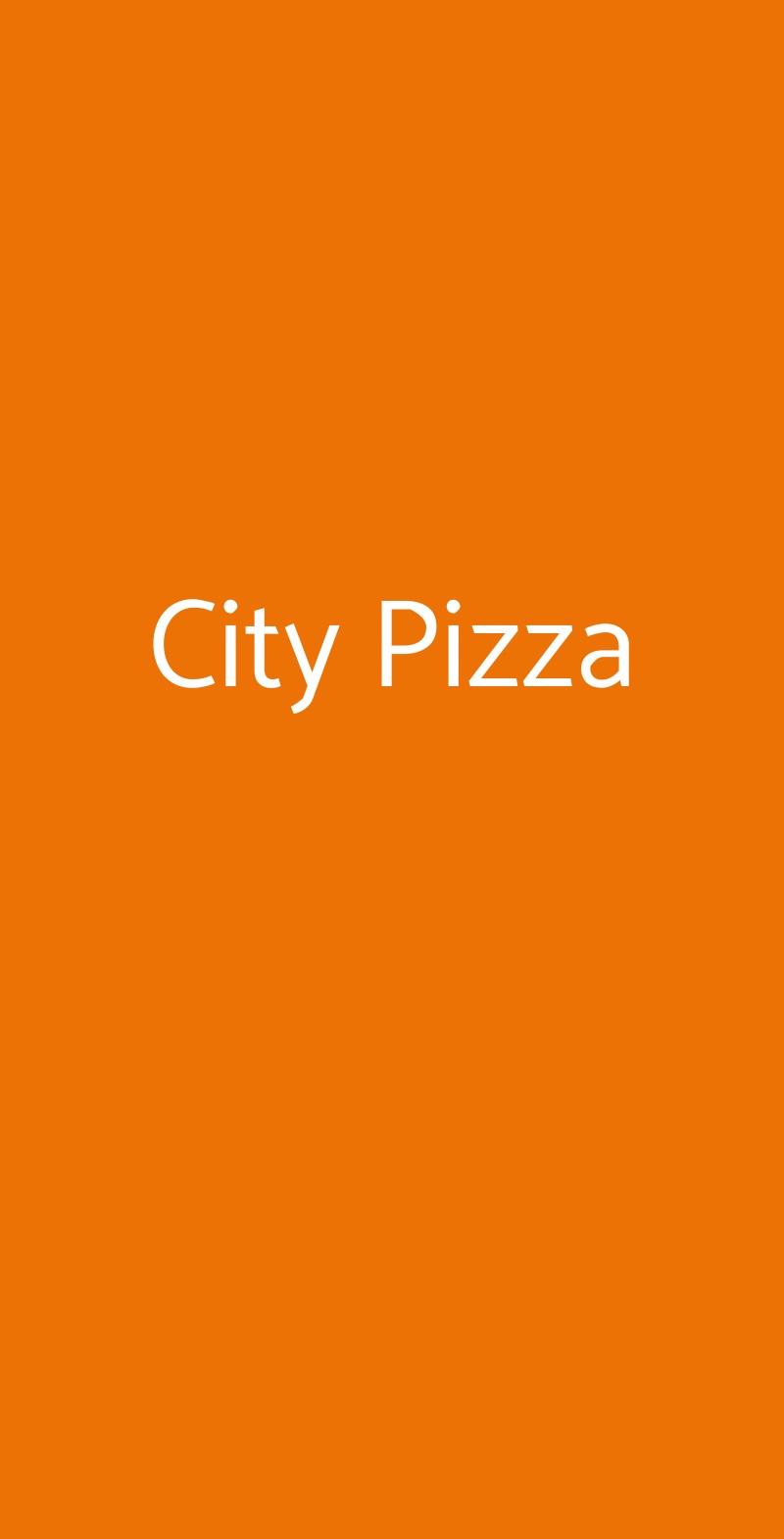 City Pizza Chieti menù 1 pagina