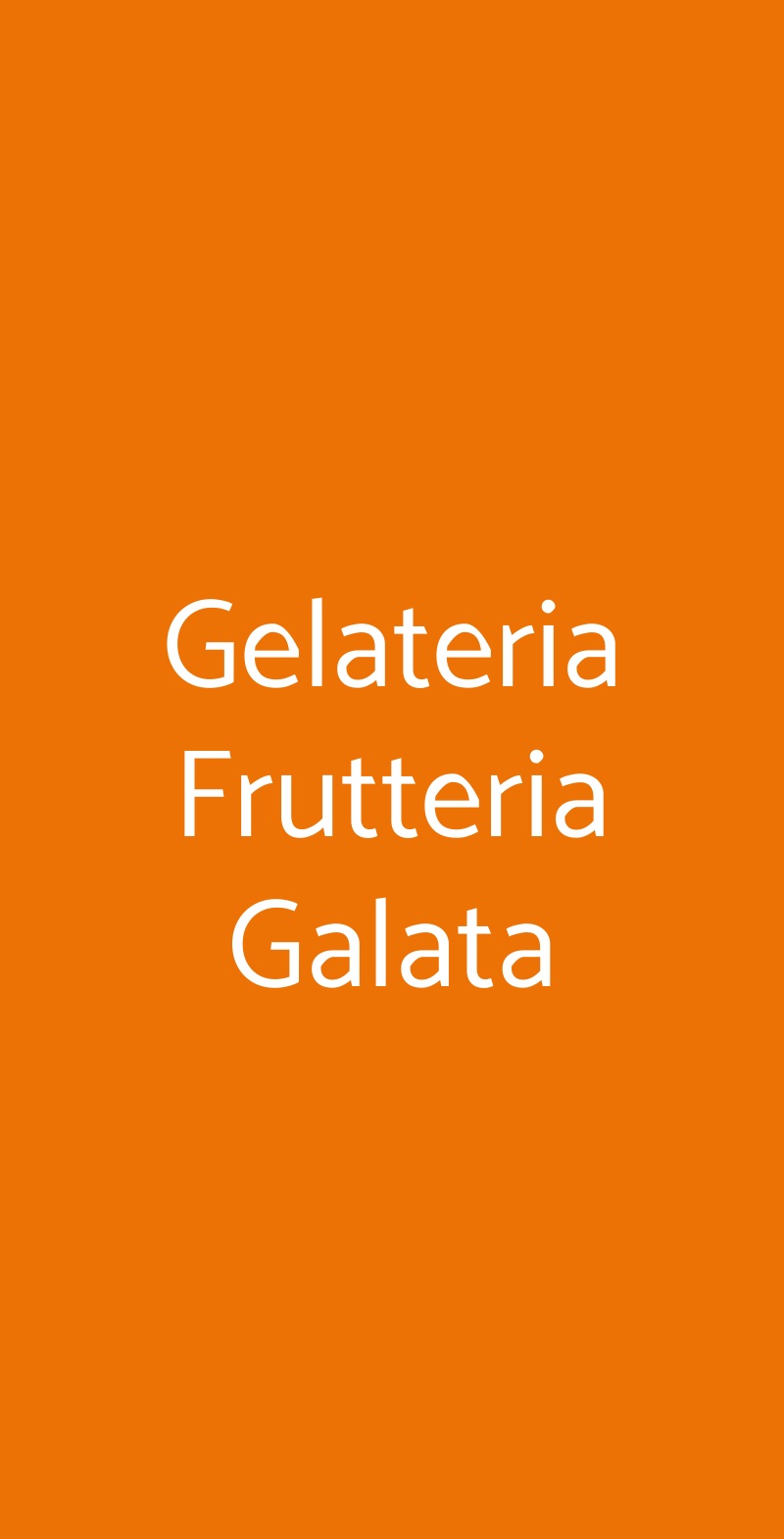 Gelateria Frutteria Galata Genova menù 1 pagina