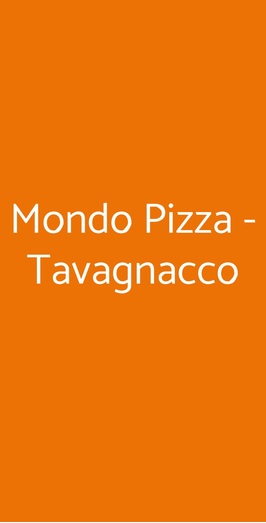 Mondo Pizza - Tavagnacco, Tavagnacco