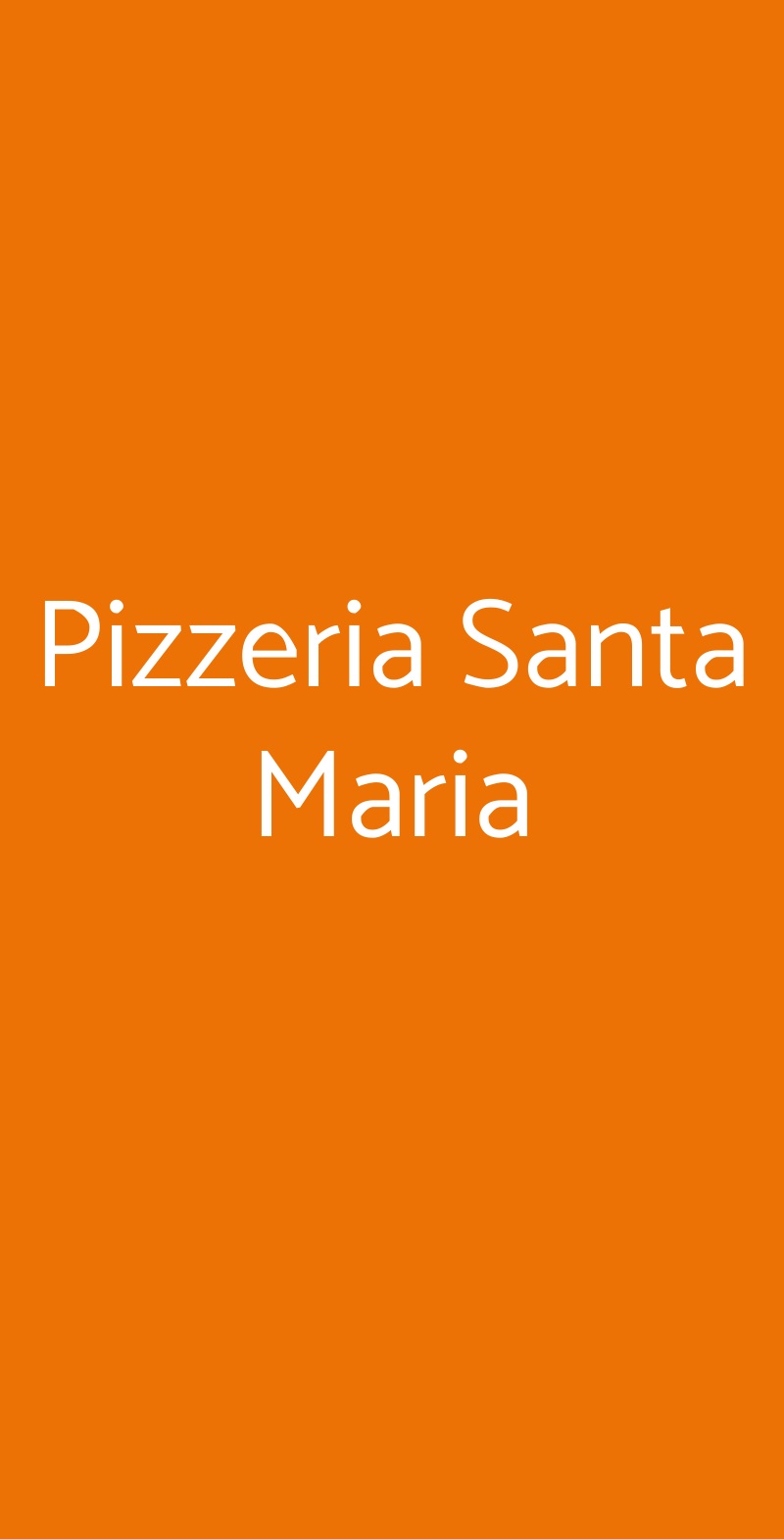 Pizzeria Santa Maria Muggiò menù 1 pagina