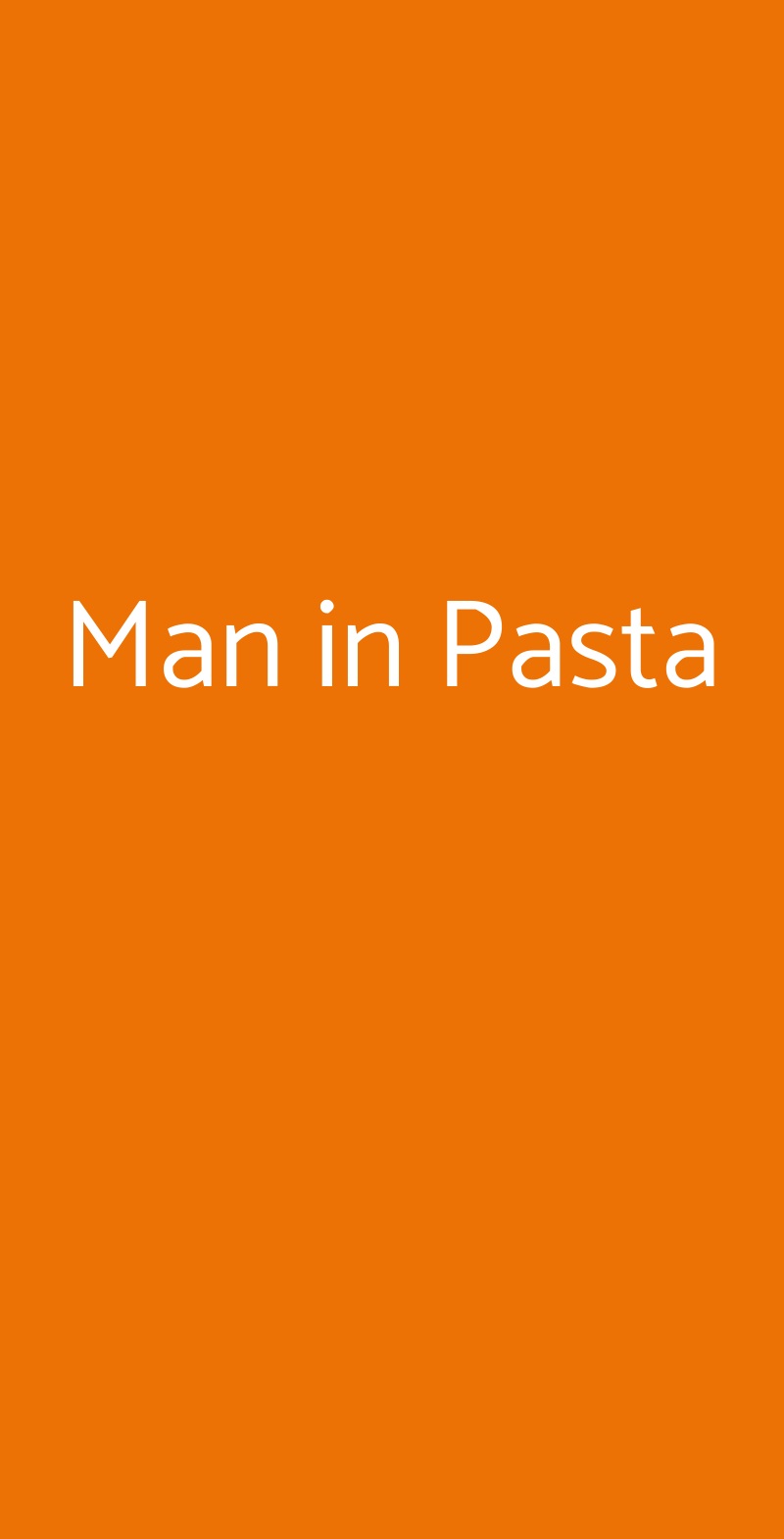 Man in Pasta Cefalù menù 1 pagina