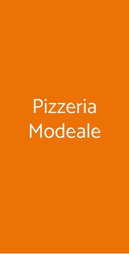 Pizzeria Modeale
