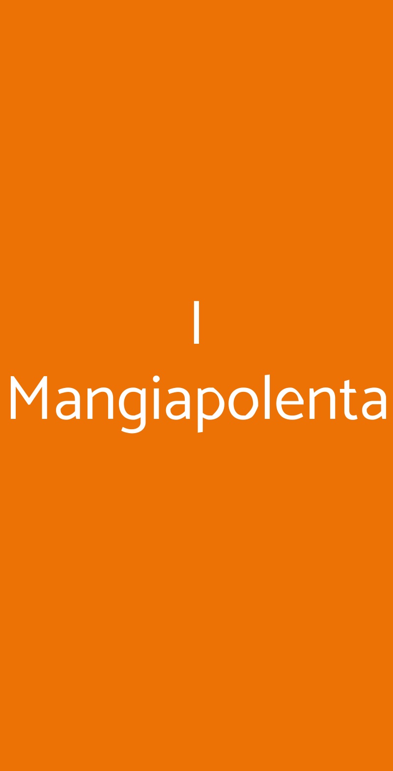 I Mangiapolenta Milano menù 1 pagina