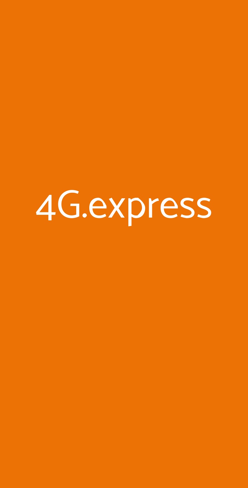 4G.express San Martino Buon Albergo menù 1 pagina