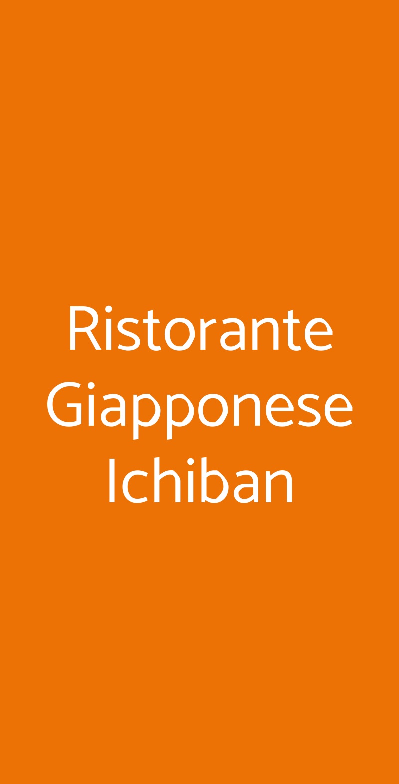 Ristorante Giapponese Ichiban Bolzano menù 1 pagina