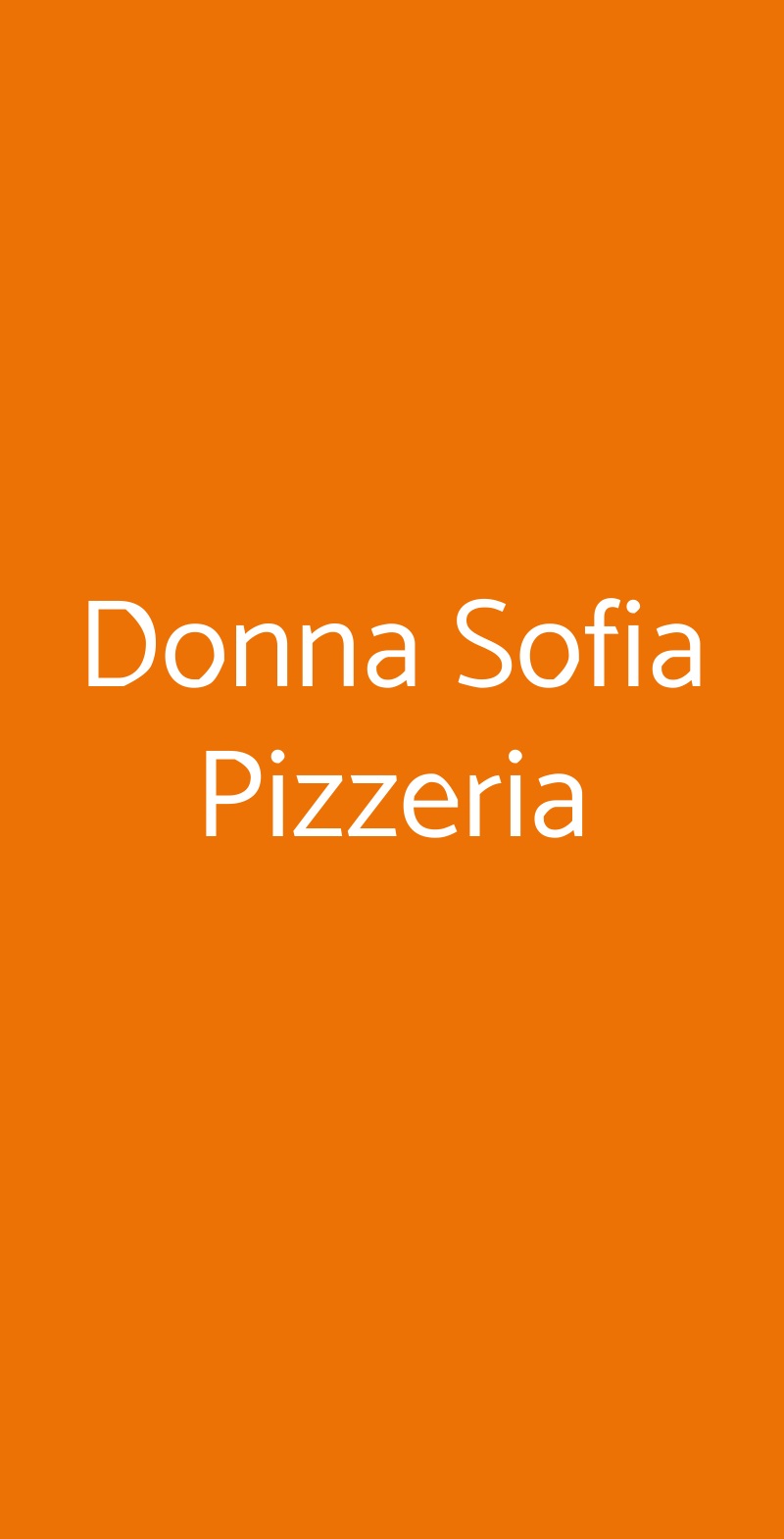 Donna Sofia Pizzeria Castellammare di Stabia menù 1 pagina