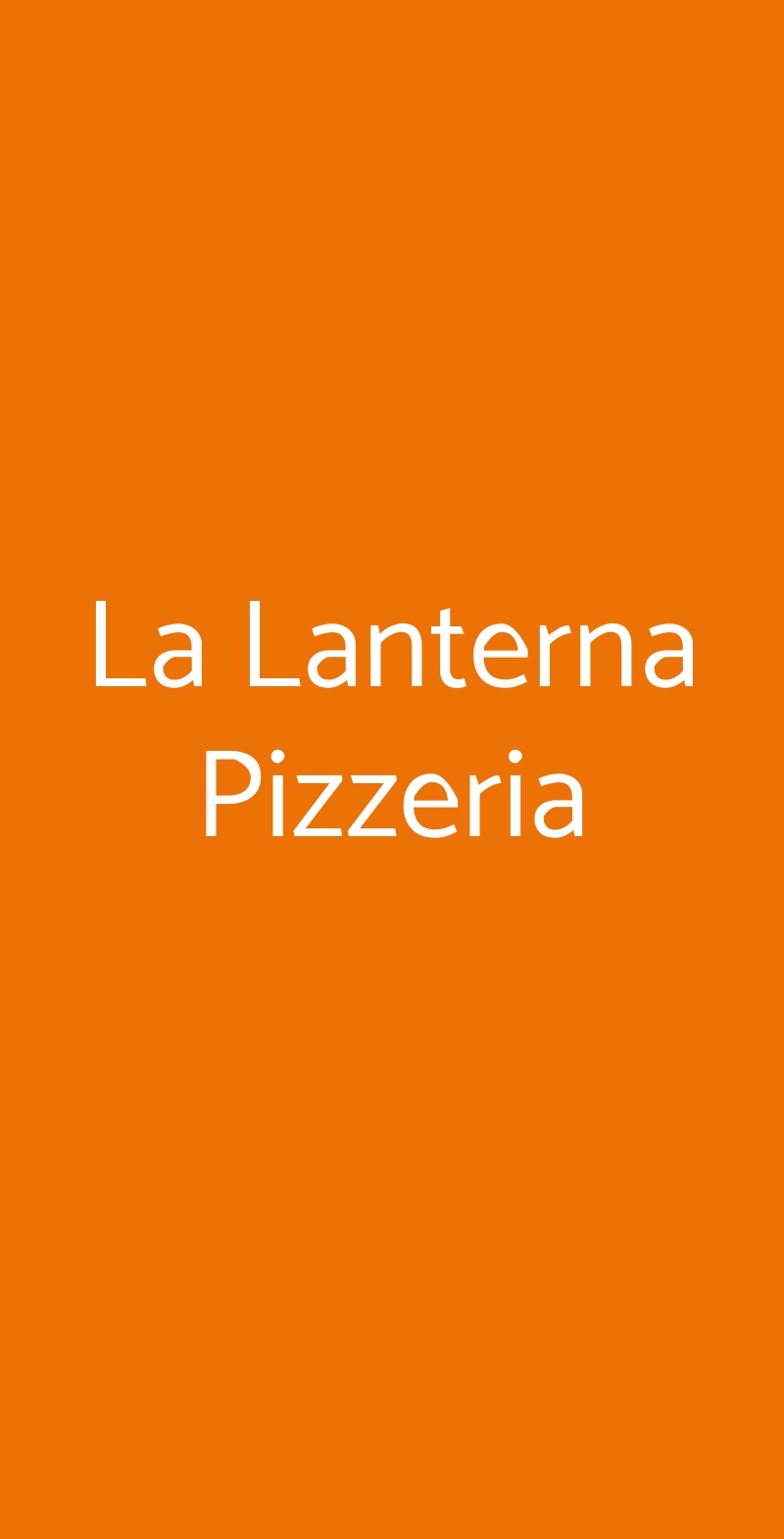 La Lanterna Pizzeria Roma menù 1 pagina