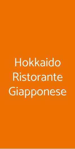 Hokkaido Ristorante Giapponese, Torino