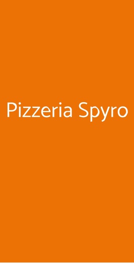 Pizzeria Spyro, Torino