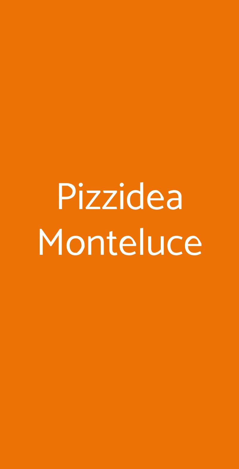 Pizzidea Monteluce Perugia menù 1 pagina