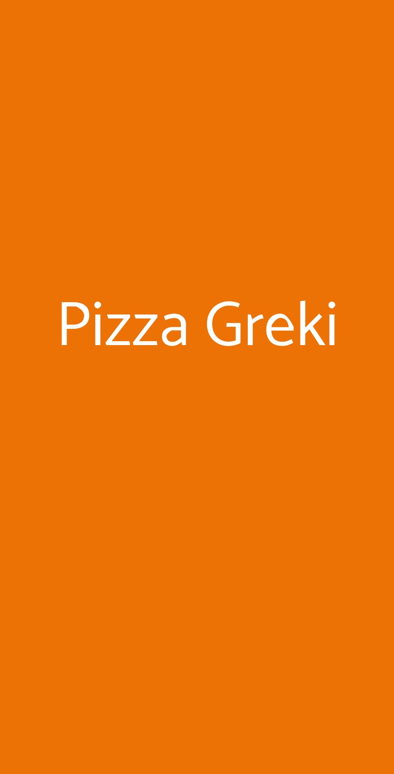 Pizza Greki Roma menù 1 pagina