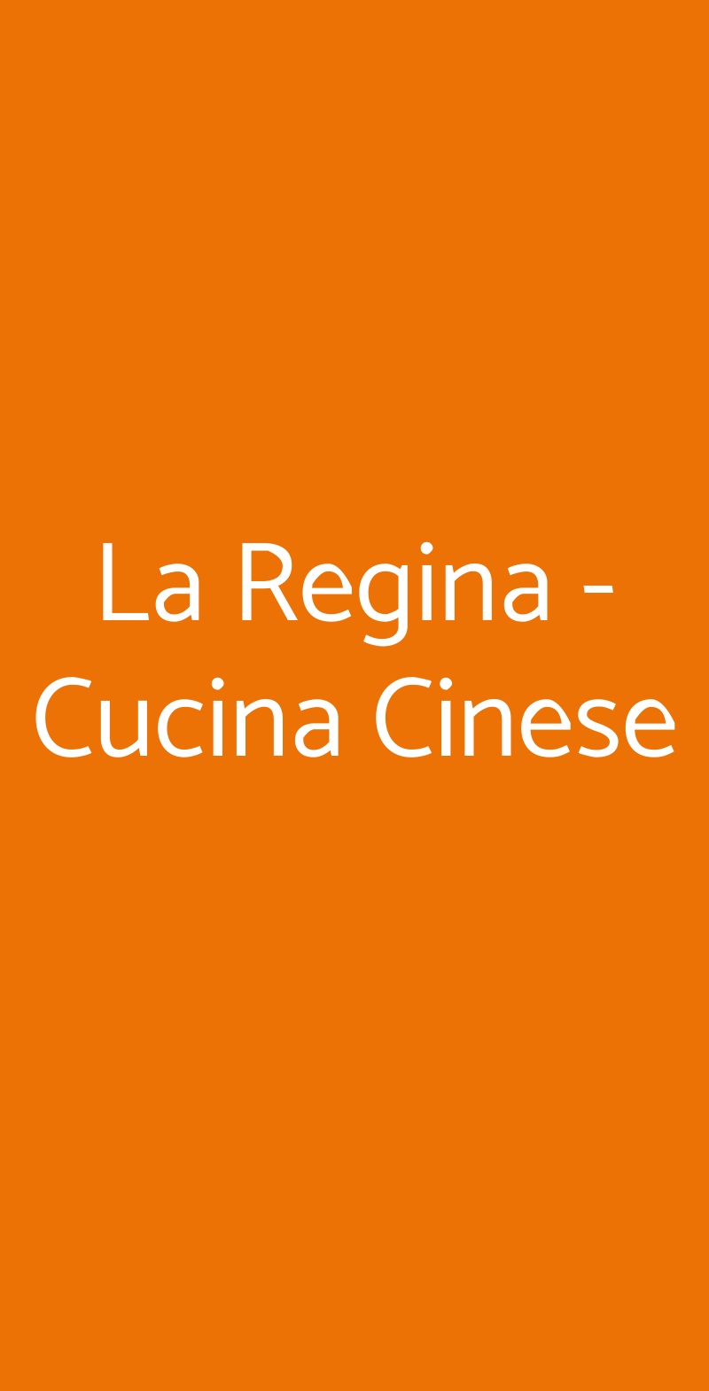 La Regina - Cucina Cinese Roma menù 1 pagina