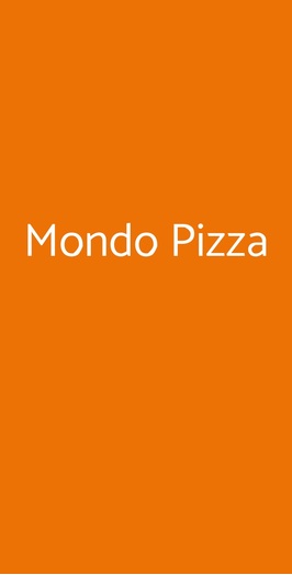 Mondo Pizza, Milano