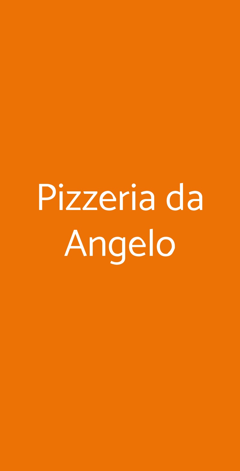 Pizzeria da Angelo Torino menù 1 pagina