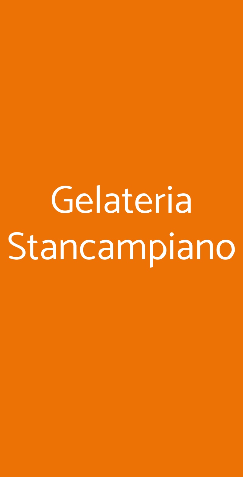 Gelateria Stancampiano Palermo menù 1 pagina