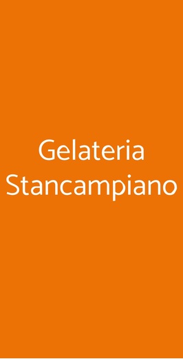 Gelateria Stancampiano, Palermo