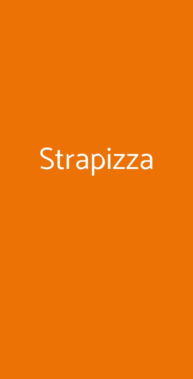 Strapizza Zola Predosa menù 1 pagina