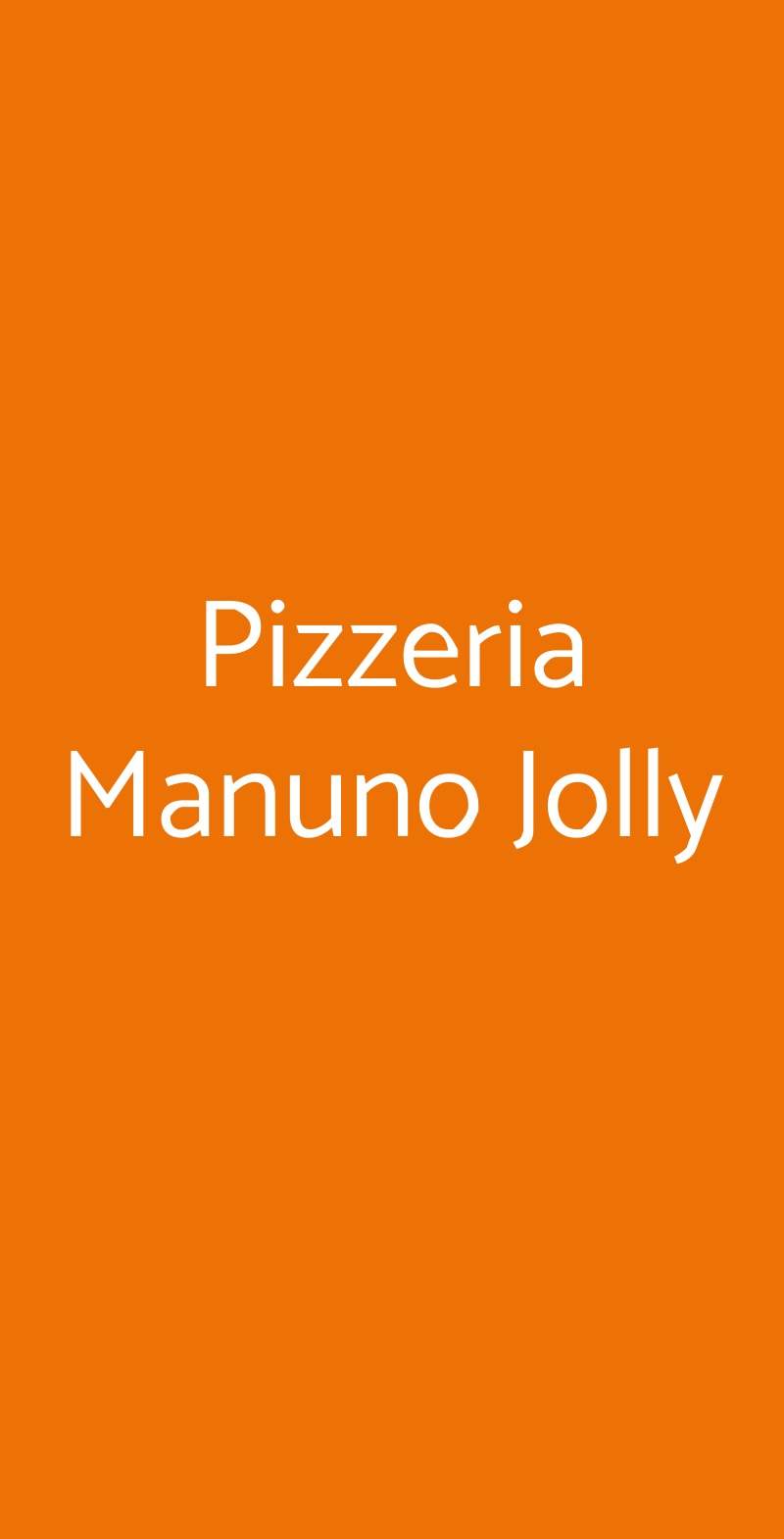 Pizzeria Manuno Jolly Nave menù 1 pagina