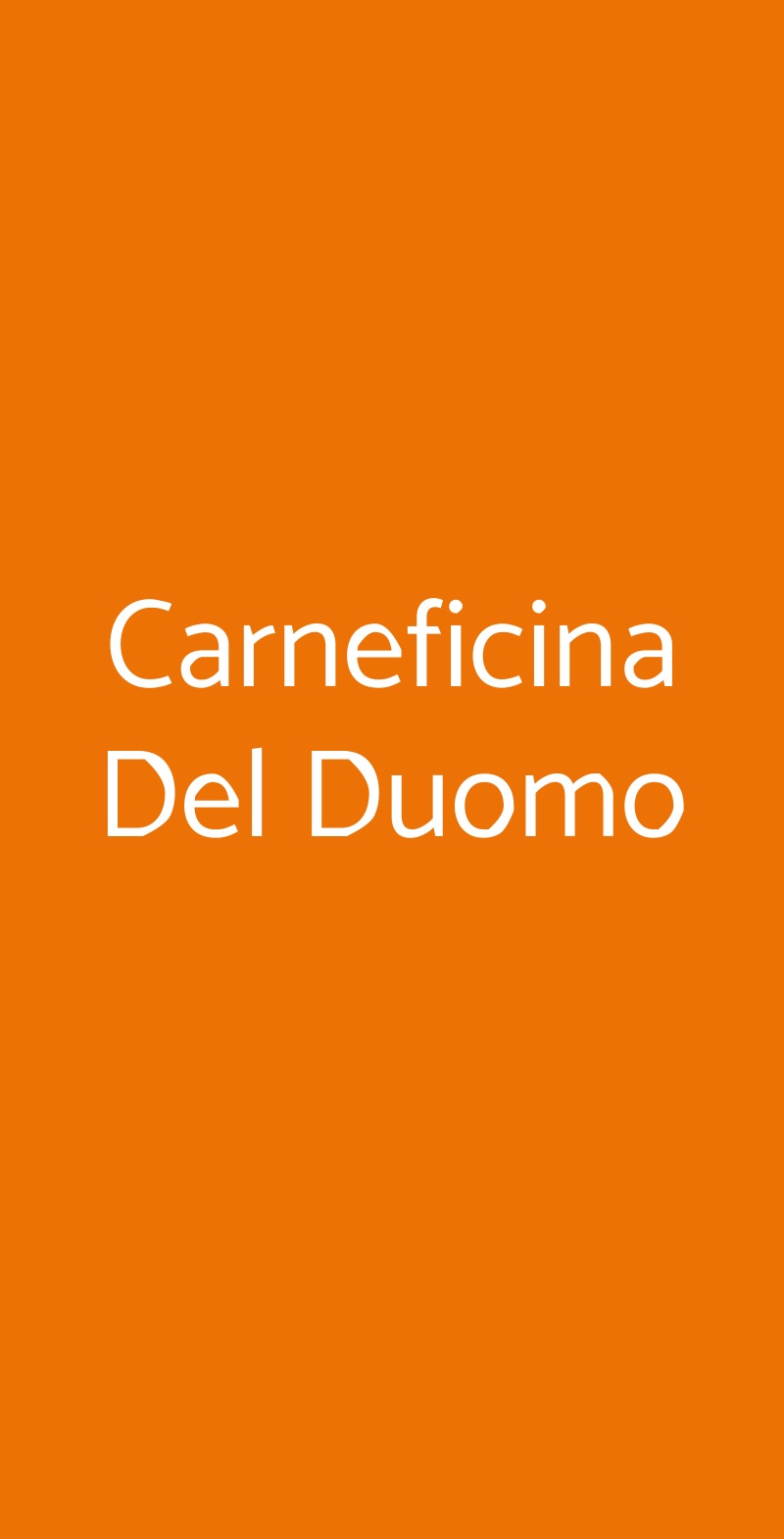 Carneficina Del Duomo Andria menù 1 pagina